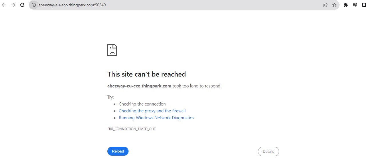 Cannot get access to Abeeway Device Manager (ADM)
